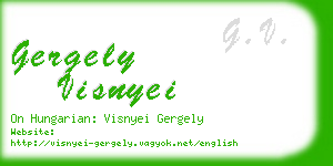 gergely visnyei business card